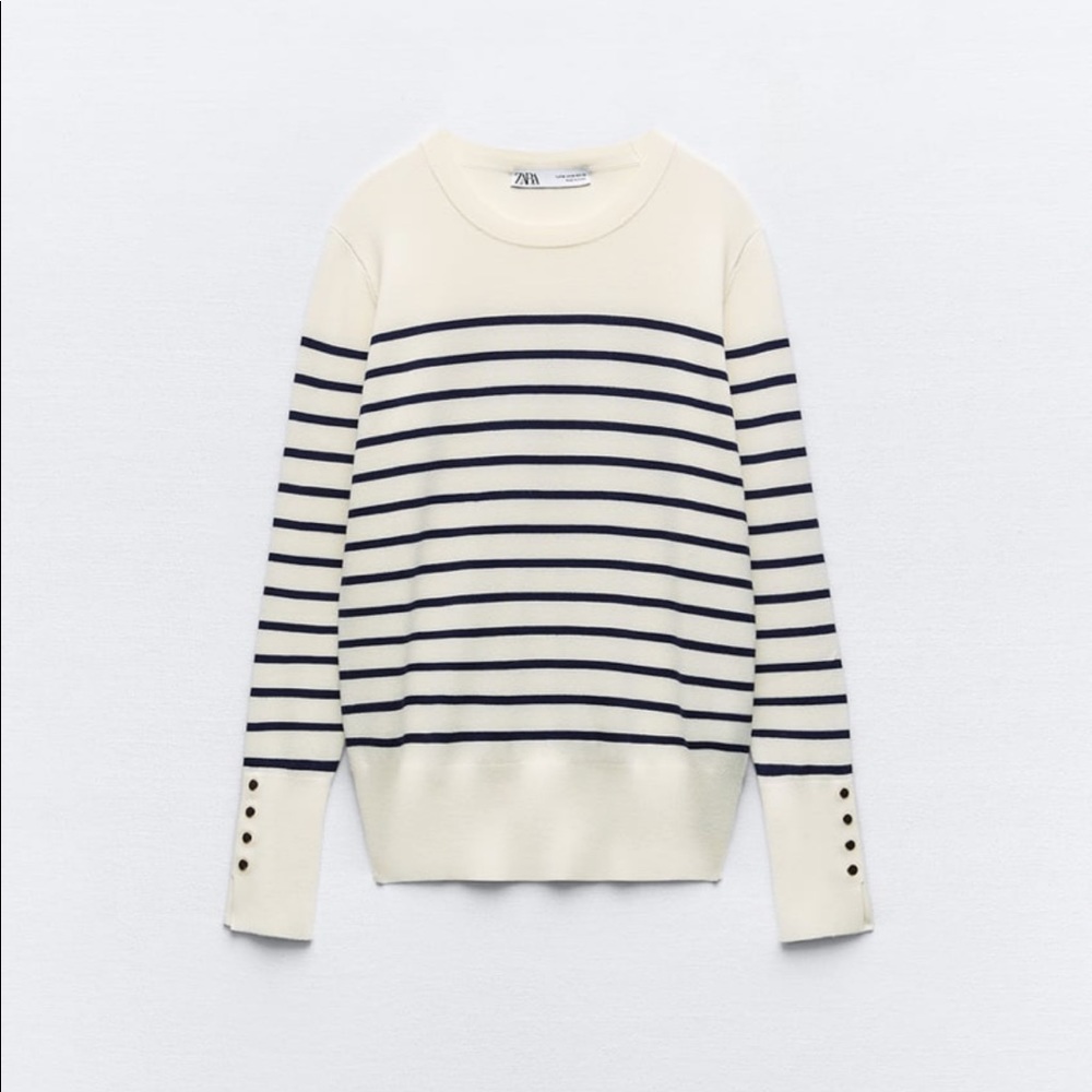 Brand new Zara knit striped sweater
